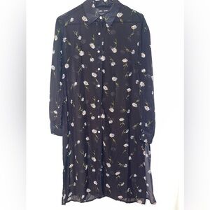 NWOT MLLE Gabrielle Floral Long Tunic